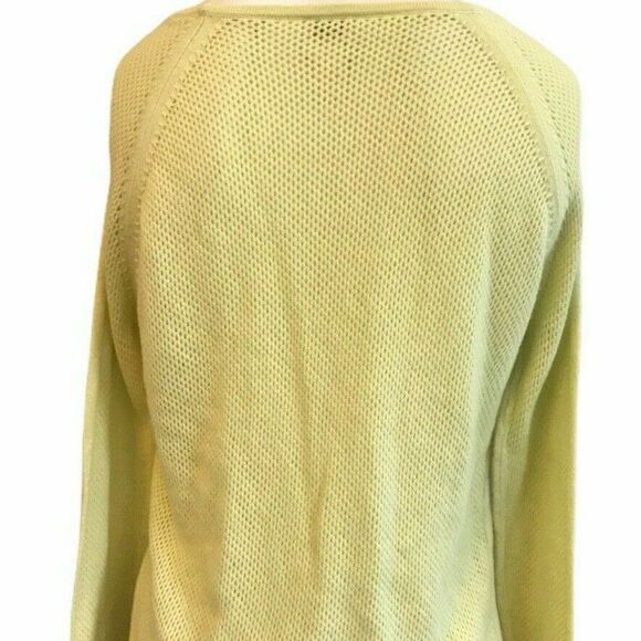 Chicos Ladies Size 1 Medium Top Waffle See Through - Picture 2 of 4